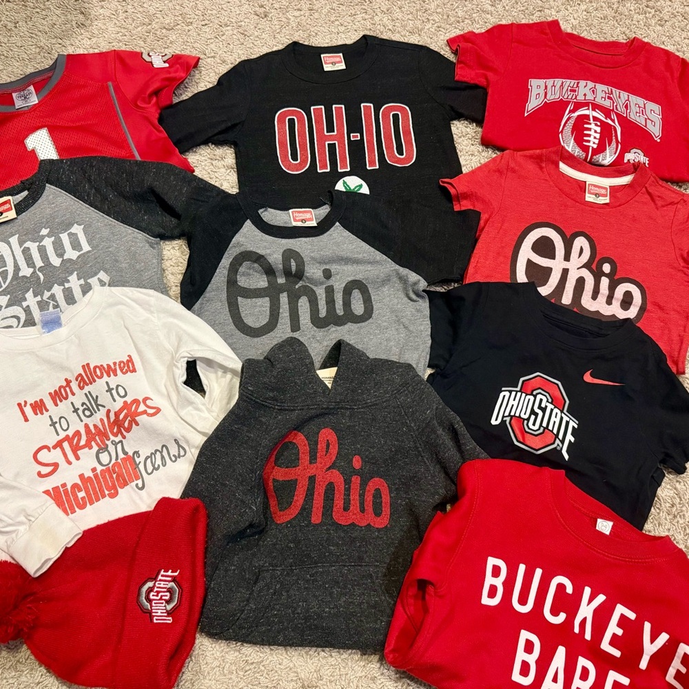 The Ohio State Kids Shirt - Scarlet and Gray